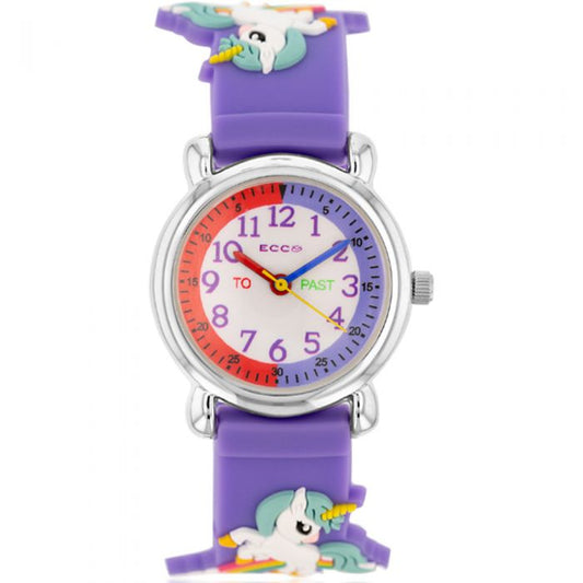 ECC Kids Purple Unicorn Watch