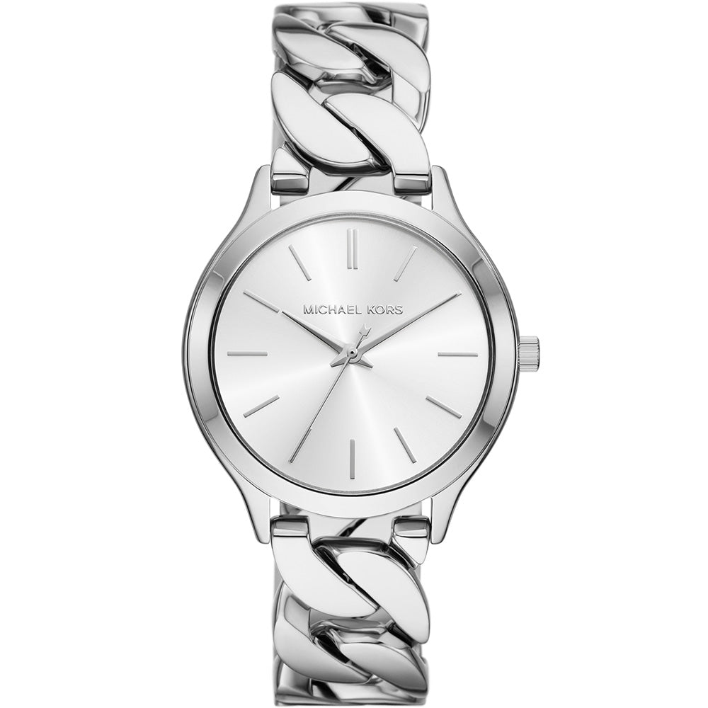 Michael Kors MK7474 Slim Runway Silver Ladies Watch