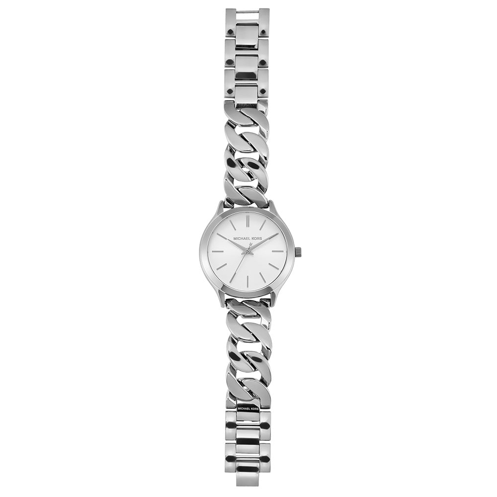 Michael Kors MK7474 Slim Runway Silver Ladies Watch